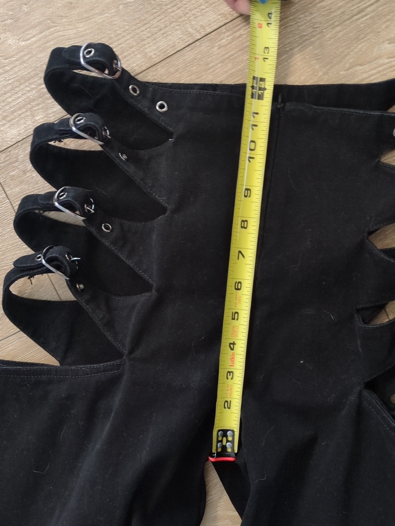 Defi Pans Ins Black Buckle Goth Punk Emo - Size S — image 5 of 8